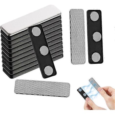 12 paires de stores magnétiques pour rideaux, aimants adhésifs spéciaux pour rideaux, stores de douche et rideaux occultants clips magnétiques de haute qualité. (1/5)