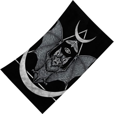 Serviette de plage à motif chauve-souris, grande serviette de plage pour piscine, 160 x 80 cm (1/4)