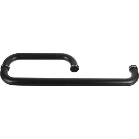 Poignée de porte de douche en verre noir GARVALON 225 x 425 (1/5)