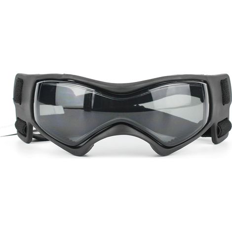 BEBUSINGOTO Lunettes de protection pour chien lunettes de soleil anti-UV moyennes pour chiens de petite à moyenne taille lunettes de moto réglables lunettes de protection pour chien (1/5)