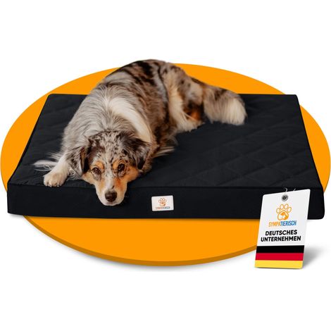 Lit orthopédique pour chien imperméable - tapis préféré de votre nez en fourrure - Coussin antidérapant pour chien - Panier pour chien - Housse lavable - Pour petits à grands chiens - 90 x (1/5)