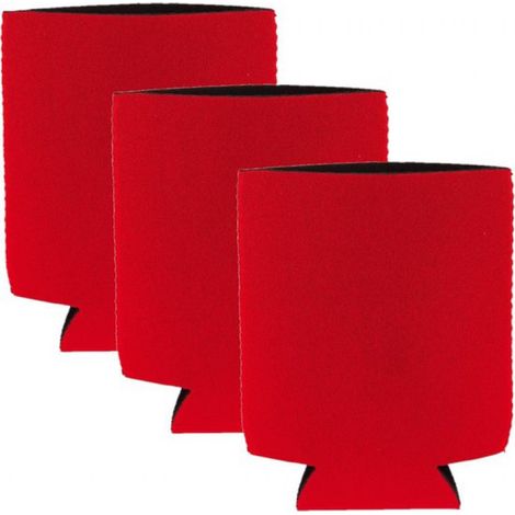 Dosenkühler – 6er-Pack – Isolierhülle – Bierdosenhülle – Rot – Hält Getränkedosen kühl (1/2)