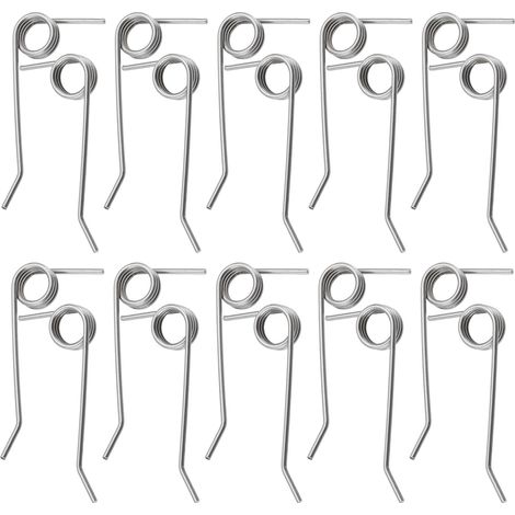 10 Paires de Ressorts Solides en Acier Inoxydable pour Scarificateur Électrique Compatible avec WOLF-Garten VS 302 E VA 303 E 10x Ressort Droit 10x Ressort Gauche (1/5)