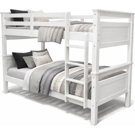 Lit Superposé en Bois Titan Vicawu - Blanc - 90 x 190 (1/5)
