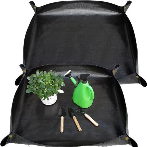 Tapis de Rempotage Imperméable pour Plantes D'intérieur 2pcs, Tapis de Jardinage Imperméable, Tapis de Plantation de Fleurs Pliable, pour Rempotage Plantes Succulentes Jardin intérieur Plant Care (1/4)