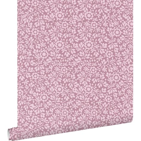 papier peint fleurs violet  - ESTAhome (1/5)