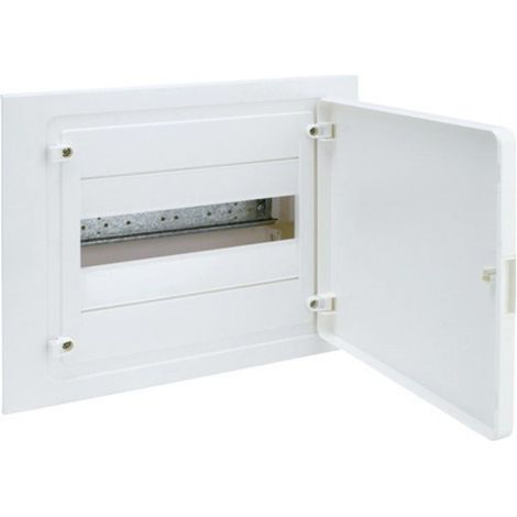 Hager – Tableau électrique encastrable 1 rangée 12 modules – VF112PE – Ouverture 180° – IP40 – IK07 – Conforme RoHS et WEEE