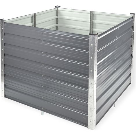 Metall Hochbeet Rosendaal Anthrazit Gartenbeet Gemüsebeet Langlebig Verzinkt (1/5)