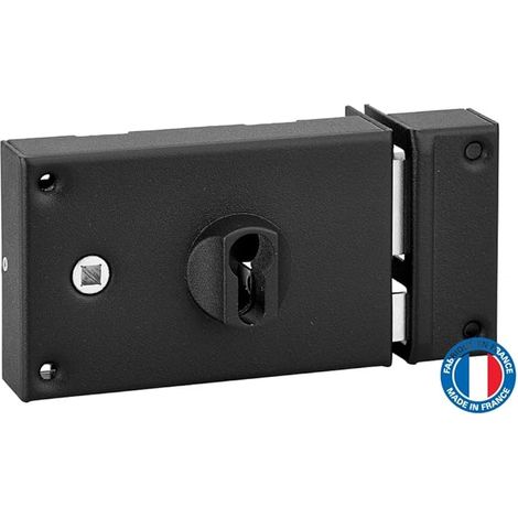 Serrure Horizontale en Applique Double Entrée, Droite, Axe 60 mm (1/3)