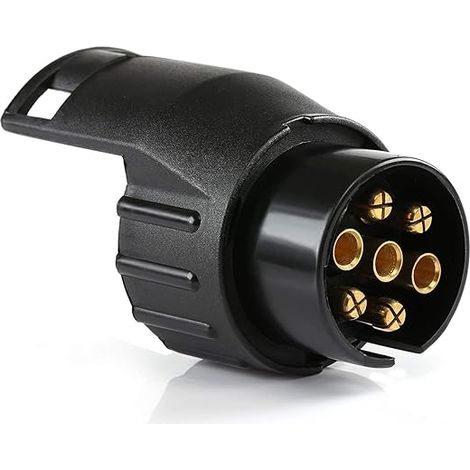 Anhängersteckeradapter, Universalzubehör, wasserdichter 7-poliger auf 13-poliger Anhängeradapter, kompatibel mit Auto und LKW