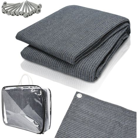 Wolketon Stuoia per tenda da campeggio, Stuoia per tenda da campeggio, Stuoia per tenda da campeggio, Telo da terra per caravan 200x200CM,Grigio