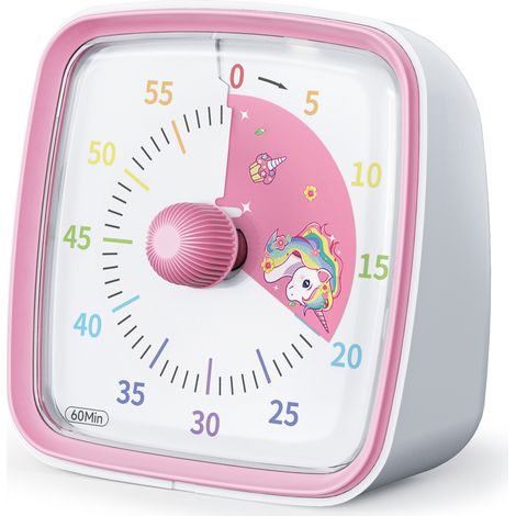 Visueller Timer für Kinder, 60-Minuten-Countdown für Unterricht und Kochen, Zeitmanagement-Tool für Kinder