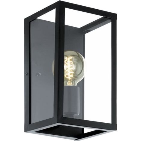 Applique Acier Inoxydable Noir Eglo Charterhouse 1 Lumière(S) (1/5)