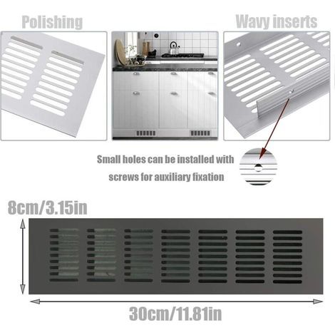Grille de ventilation rectangulaire, grille de ventilation rectangulaire, grille de ventilation, grille de ventilation rectangulaire, grille de ventilation rectangulaire pour une ventilation idéale 80 (1/4)