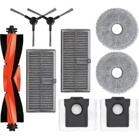 Pour balai à franges chauffant ultra-rapide L10s Pro avec brosse latérale, filtre et sac à poussière (voir illustration). (1/5)