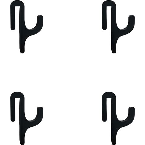 Set mit 4 Handtuchhaken für Dusch- und Küchentüren, Kunststoffhaken für rahmenloses Glas, Aufbewahrungslösung für Handtücher und Bademäntel (1/5)
