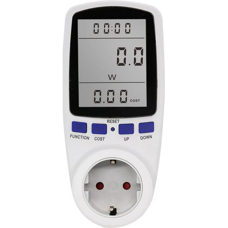 Mesure de consommation d'électricité Tarif Unique Compteur de Consommation Électrique, Compteur D'énergie Wattmètre Prise Consommation Electrique Pour Économie d'Energie Prise kwh, Surcharges de Prote (1/5)