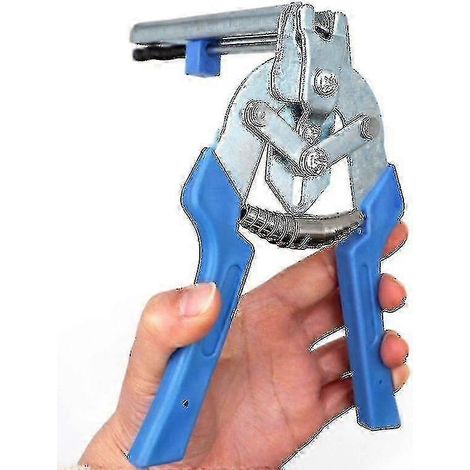 Pince agrafeuse robuste pour la pose de grillages à cages à poules et de clôtures en fil de fer pour volailles (1/2)