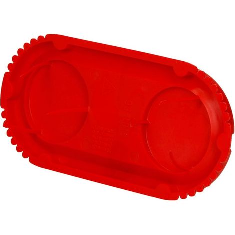 Couvercle de signalisation pour boîte double 131 x 60 mm