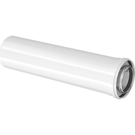 Buderus Luft-/Abgas-Rohr konzentrisch - Ø 80/125 mm - Länge 500 mm - Farbe weiß - 7738112645 (1/2)