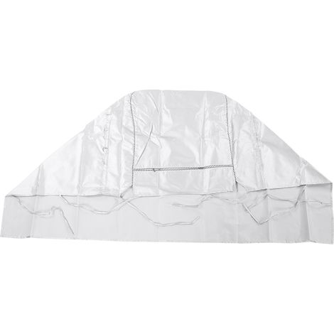Housse de protection universelle imperméable et anti-poussière pour machine à laver (revêtement argenté, taille moyenne, ouverture supérieure) (1/5)