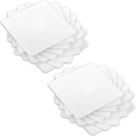 24x Transparent Anti-Rutsch Pads quadratisch Badewanne Dusche Treppe (1/4)