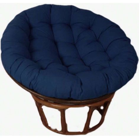 Cuscini rotondi, imbottiti, spessi e in tinta unita, per sedie, pavimenti e sedute da giardino (blu navy, 50X50 cm) (1/3)