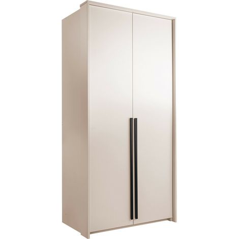 Armario Calcalo 100, Beige, 217x101x65cm, Puertas de armario: Con bisagras, Número de estantes: 0 (1/5)