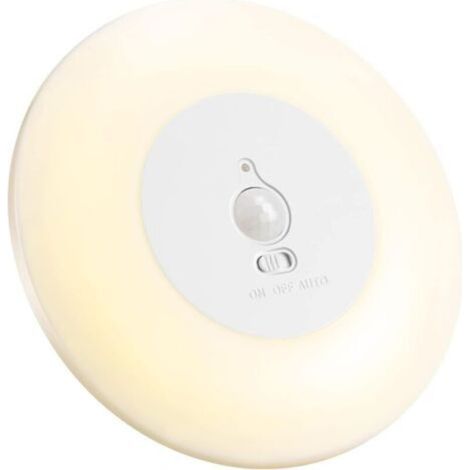 Lámpara de techo LED con sensor de movimiento, alimentada por pilas, para interiores. Lámpara de techo inalámbrica, 3000K, ideal para armarios, sótanos, despensas y escaleras. [Clase de eficiencia ene