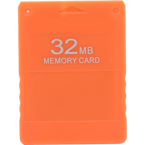 Cartes Mémoire 32MB Haute Vitesse Efficace Portable pour PlayStation 2 Orange (1/5)