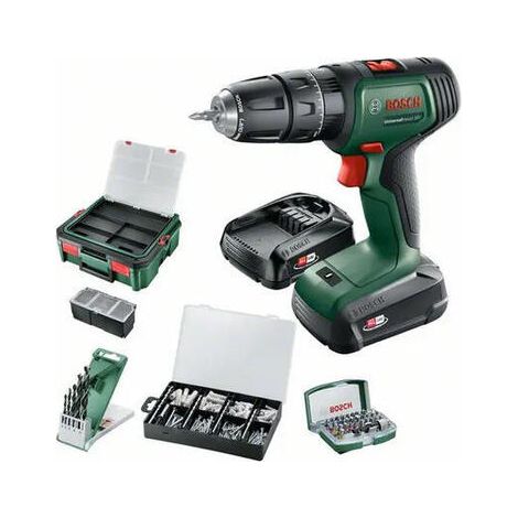 Taladro atornillador de impacto Bosch UniversalImpact 18V 2x 1.5Ah (1/4)