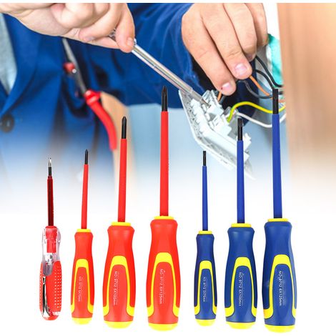 Kit d'outillage pour centrale hydroélectrique (7 pièces) : tournevis isolé, kit de réparation avec broche électrique (1/5)