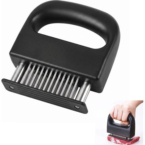 Attendrisseur de Viande, Attendrisseurs à Viande,Attendrisseur de Viande avec 48 Lames en Acier Inoxydable, Couverts à Steak, Steaker Attendrisseur de Viande,Convient au bœuf et à la Viande (1/5)