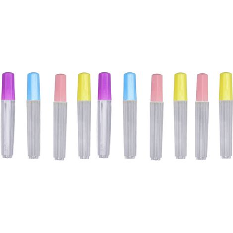 10 Pièces Tubes de Rangement Aiguilles Transparents en Plastique Durable pour Couture et Feutrage (1/5)