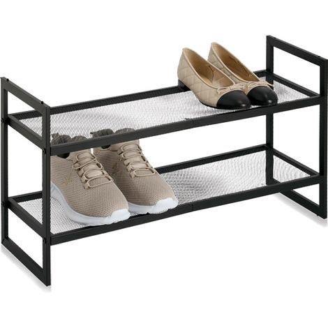 Schuhregal aus Metall NORDIC SPACE, 70 × 36 × 24 cm