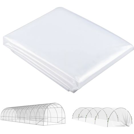 Pellicola per serra 6 x 10 m trasparente in polipropilene con protezione UV (1/5)