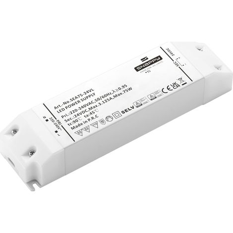 Dehner Elektronik SEA 75-24VL LED-Treiber  Konstantspannung 75 W 3.12 A 24 V/DC Überlastschutz, Über