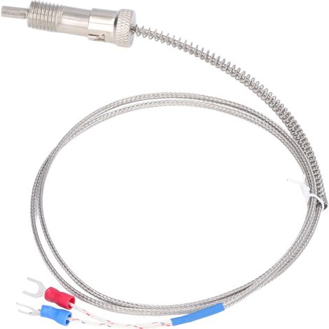 Thermocouple de type K à ressort de compression en nickel-silicium pour capteur de température M12 1 m (1/5)