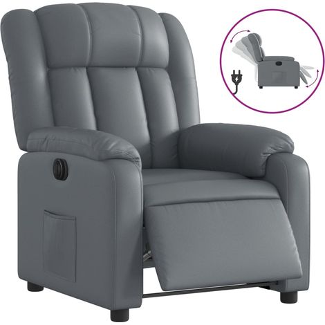 Maison Exclusive - Relaxsessel Elektrisch Grau Kunstleder