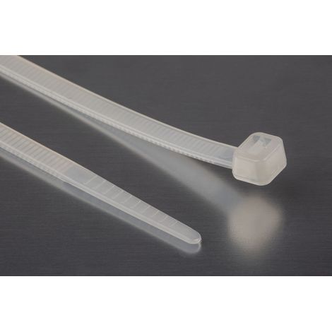 Serre-câble RS PRO Naturel en Nylon 66, 300mm x 4,8 mm ( Prix pour Sachet de 100 ) (1/2)