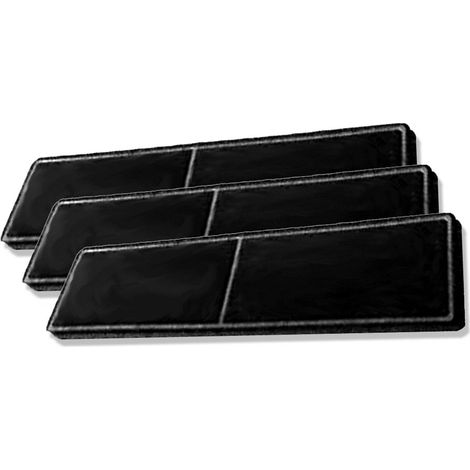Keenberk 3x Geruchsfilter Ersatz für Miele DKF 18 mit Aktivkohle - Filter passend für Miele Umlufthauben DA2806 DA2808 DA2900 DA2905 DA2906 DUU2900 DUU1000