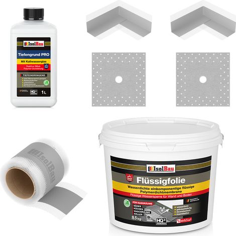 Dichtset 205G Liquid Foil 9.5kg 5m Cinta 2x Esquinas 2x Puños (1/5)
