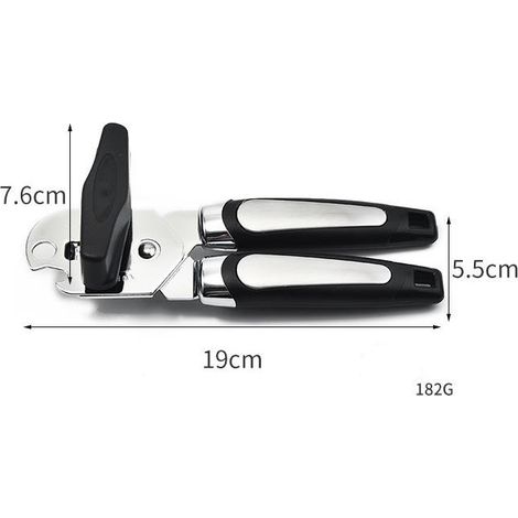 Ouvre-boîte multifonctionnel coupe-boîte Ouvre-boîte en acier inoxydable Ouvre-bouteille manuel Outil de démarrage facile-1pc (1/4)