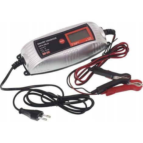 CHARGEUR DE BATTERIE REDRESSEUR 6V - 12V 4A LCD (1/4)