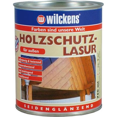 Wilckens Holzschutzlasur Nussbaum seidenglänzend 0,75l 16789100050