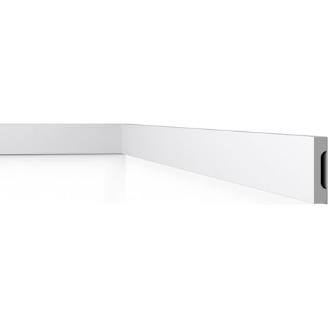 Cimaise polystyrène HD 70mm x 15mm x 2000mm – Étanche et recyclable – Résiste aux chocs – Pour salles de bains et pièces animées – Decoflair - HD 70 X (1/5)
