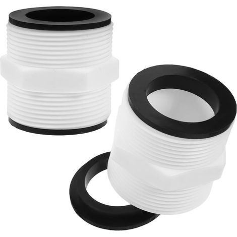 Raccords de Tuyau D'alimentation de Piscine 2pcs en Plastique 1,5 Pouces Connecteurs pour Aspirateur Forte Stabilité pour Environnements de Piscine Publics
