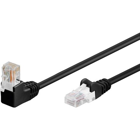Goobay 94169 cable de red Negro 0,25 m Cat5e U/UTP (UTP)