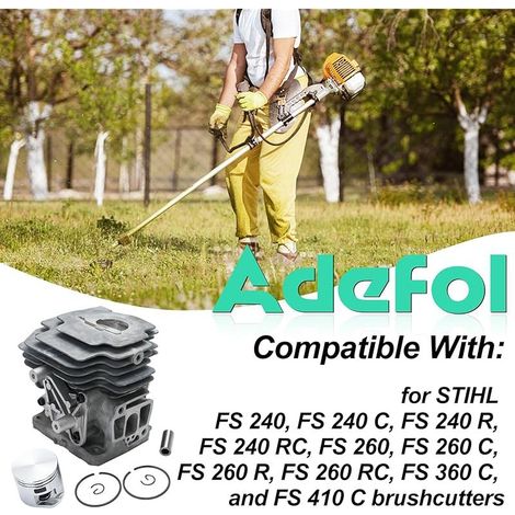 Kit cylindre 40 mm pour Stihl FS 240, FS 240 C, FS 240 R, FS 240 RC, FS 260, FS 260 C, FS 260 R, FS 260 RC, FS 360 C, FS 410 C, remplacement OEM 4147 020 10 C 206 g
