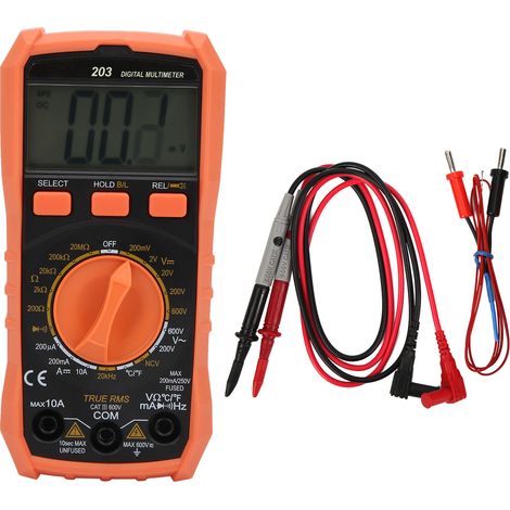 Großes digitales LCD-Multimeter mit AC/DC-, NCV- und True-RMS-Messung für Widerstandsprüfungen